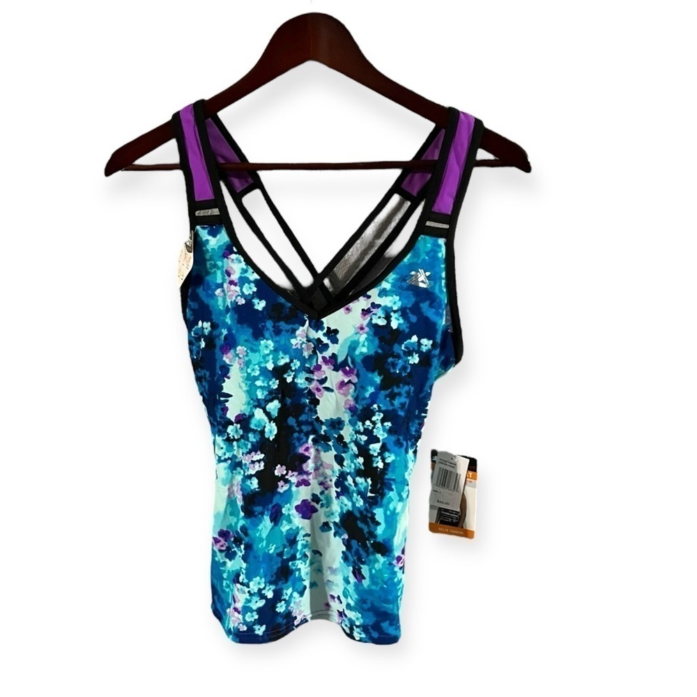 NEW ZeroXposur Tie Dye Tankini Swimsuit Top